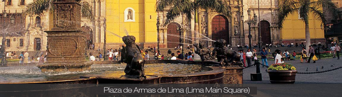 Plaza San Martin in the Historic Centre of Lima