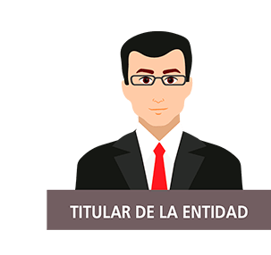 Imagen de un funcionario público con el título de Titular de la entidad